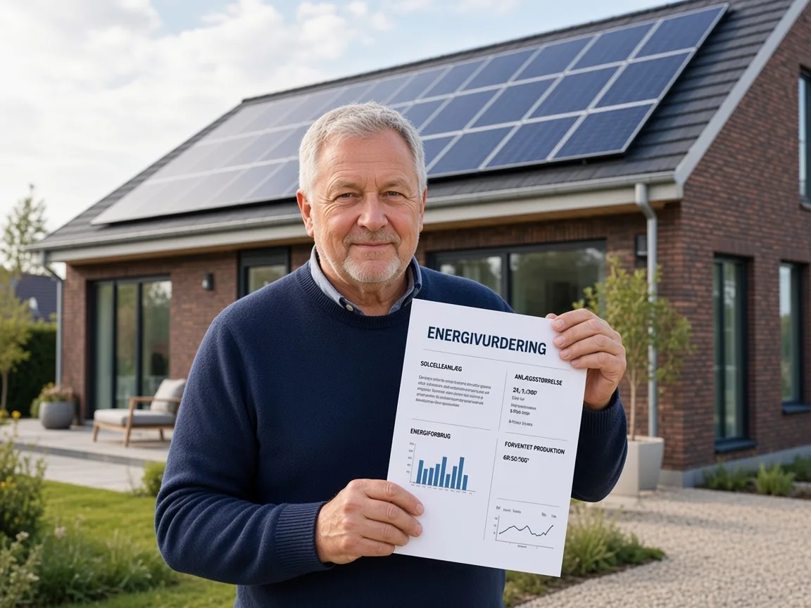 Boligejer med energivurdering til solcelleanlæg