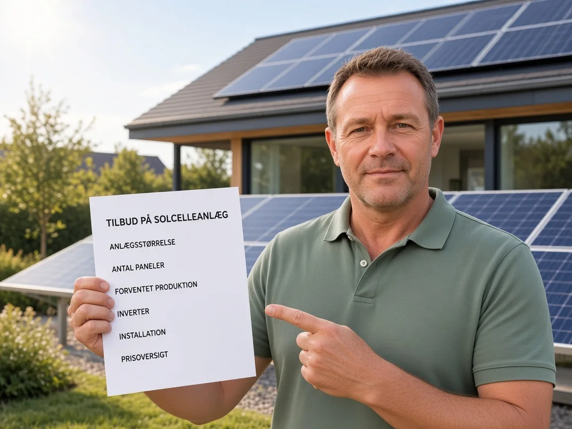 Boligejer med tilbud på solcelleanlæg